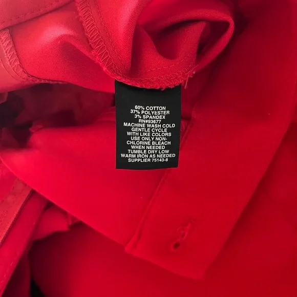 Liz Claiborne Career Emma classic red pants NWOT - Picture 13 of 14